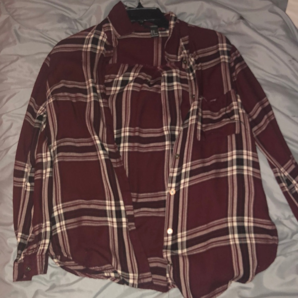 Purple and black flannel